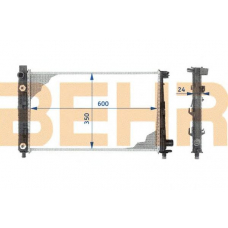 2109037 BEHR Radiator