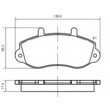 K826400 Vema Комплект тормозных колодок, дисковый тормоз