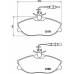 P 61 057 BREMBO Комплект тормозных колодок, дисковый тормоз