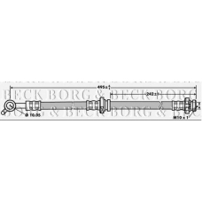 BBH7160 BORG & BECK Тормозной шланг