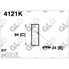 4121K GLO Шарнирный комплект, приводной вал