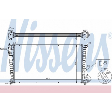 63508A NISSENS Радиатор, охлаждение двигателя