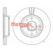 6668.10 METZGER Тормозной диск