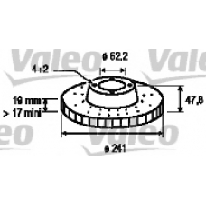 186879 VALEO Тормозной диск