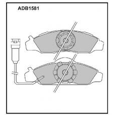 ADB1581 Allied Nippon Тормозные колодки