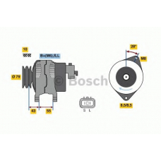 0 986 080 130 BOSCH Генератор