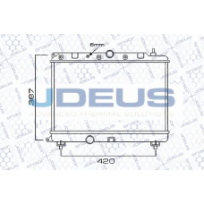 002M04 JDEUS Радиатор, охлаждение двигателя