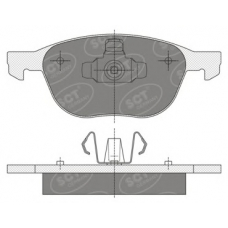 SP 358 PR SCT Комплект тормозных колодок, дисковый тормоз