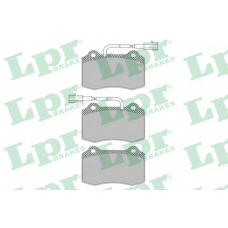 05P1665 LPR Комплект тормозных колодок, дисковый тормоз