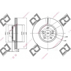 BD1452 DJ PARTS Тормозной диск