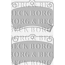 BBP1553 BORG & BECK Комплект тормозных колодок, дисковый тормоз