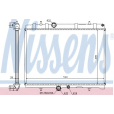 63607A NISSENS Радиатор, охлаждение двигателя