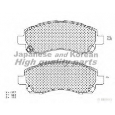 S011-25 ASHUKI Комплект тормозных колодок, дисковый тормоз