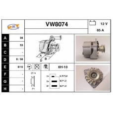 VW8074 SNRA Генератор