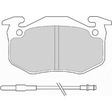 FD696A NECTO Комплект тормозных колодок, дисковый тормоз