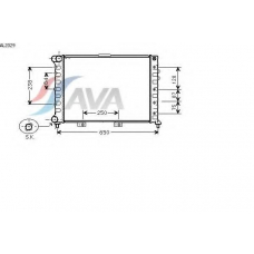 AL2029 AVA Радиатор, охлаждение двигателя