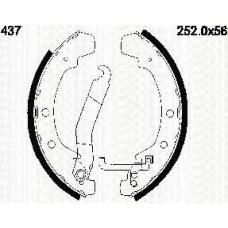 8100 29437 TRIDON Brake shoes