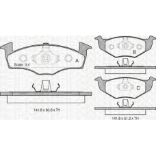 8110 29009 TRIDON Brake pads - front