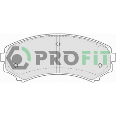 5000-1603 PROFIT Комплект тормозных колодок, дисковый тормоз