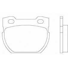 T9051 PAGID Комплект тормозных колодок, дисковый тормоз