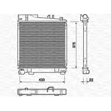 350213699000 MAGNETI MARELLI Радиатор, охлаждение двигателя