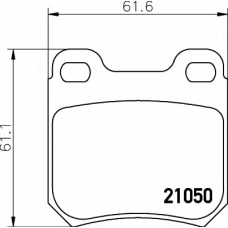 N-321 COBREQ Комплект тормозных колодок, дисковый тормоз