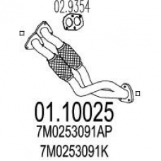 01.10025 MTS Труба выхлопного газа