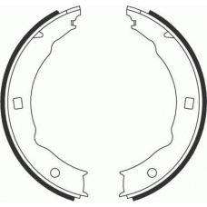 5186832 GIRLING Комплект тормозных колодок, стояночная тормозная с