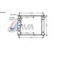 DWA2069 AVA Радиатор, охлаждение двигателя