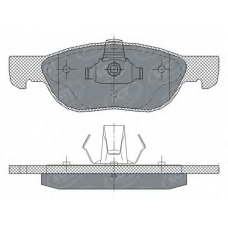 SP 296 PR SCT Комплект тормозных колодок, дисковый тормоз