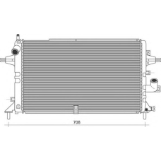 350213980000 MAGNETI MARELLI Радиатор, охлаждение двигателя