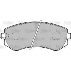 601002 VALEO Комплект тормозных колодок, дисковый тормоз