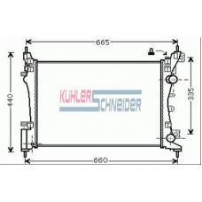 0600661 KUHLER SCHNEIDER Радиатор, охлаждение двигател