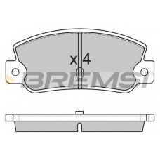 BP2212 BREMSI Комплект тормозных колодок, дисковый тормоз