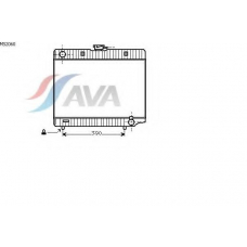 MS2060 AVA Радиатор, охлаждение двигателя