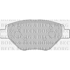 BBP1851 BORG & BECK Комплект тормозных колодок, дисковый тормоз