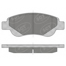 SP 609 PR SCT Комплект тормозных колодок, дисковый тормоз