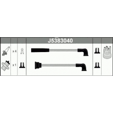 J5383040 NIPPARTS Комплект проводов зажигания