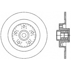 BDA2602.30 OPEN PARTS Тормозной диск