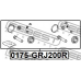 0175-GRJ200R FEBEST Ремкомплект, тормозной суппорт