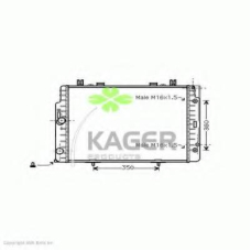 31-3548 KAGER Радиатор, охлаждение двигателя