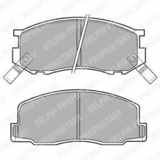 LP409 DELPHI Комплект тормозных колодок, дисковый тормоз