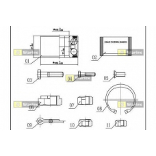 LO 00593 STARLINE Комплект подшипника ступицы колеса