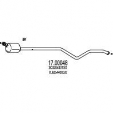 17.00048 MTS Сажевый / частичный фильтр, система выхлопа ог