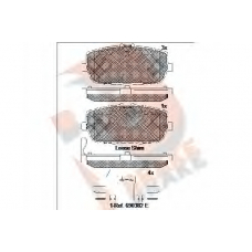 RB2229 R BRAKE Комплект тормозных колодок, дисковый тормоз