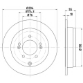 MDC2644 MINTEX Тормозной диск