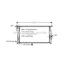 BWA2293 AVA Радиатор, охлаждение двигателя