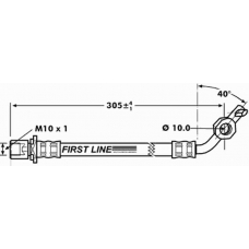 FBH7275 FIRST LINE Тормозной шланг