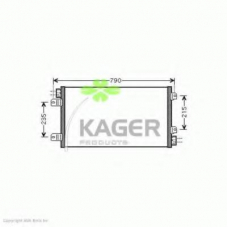 94-6100 KAGER Конденсатор, кондиционер