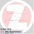 21792.155.9 ZIMMERMANN Комплект тормозных колодок, дисковый тормоз